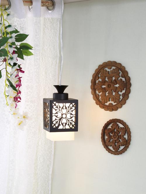  designer lighting wood & glass pendent - 17161194 - Very Small Image - 1