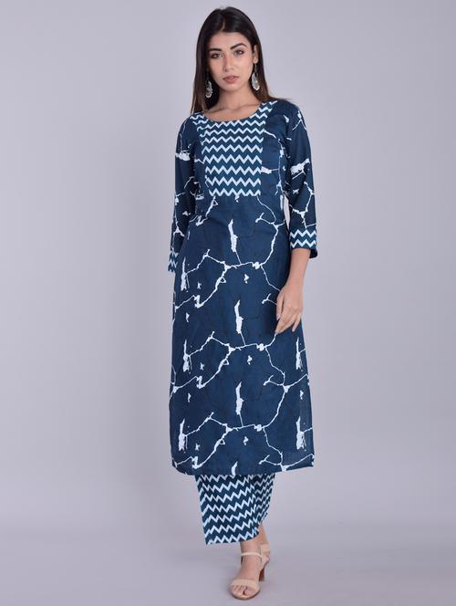 printed kurta palazzo set - 17161273 - Very Small Image - 1