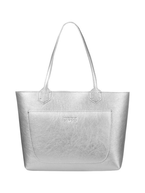silver leatherette (pu) regular tote - 17161454 - Very Small Image - 1