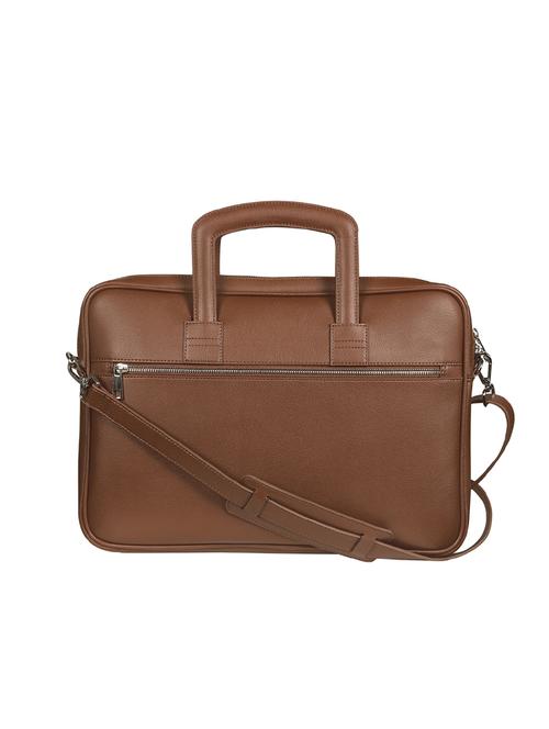 brown leatherette laptopbag - 17164071 - Very Small Image - 1