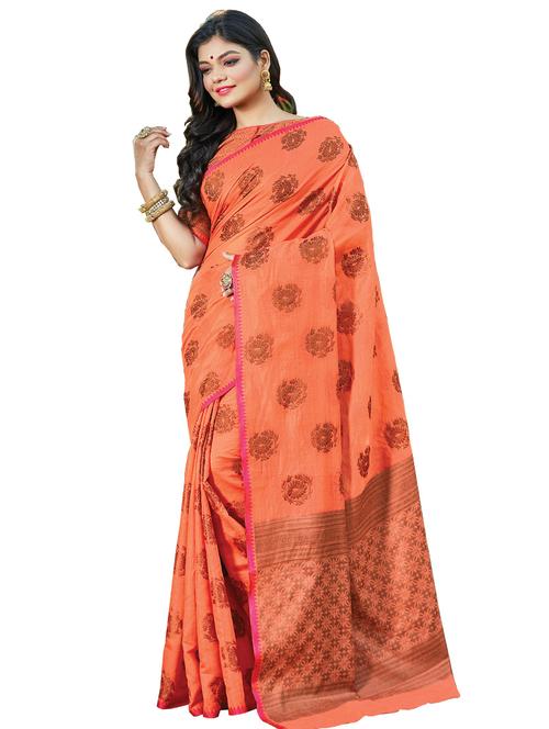 self design handloom saree - 17164448 - Very Small Image - 1
