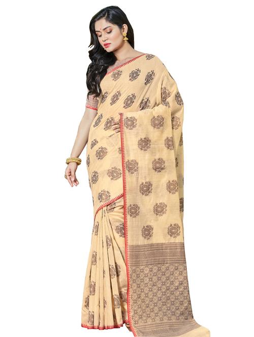 self design handloom saree - 17164449 - Very Small Image - 1