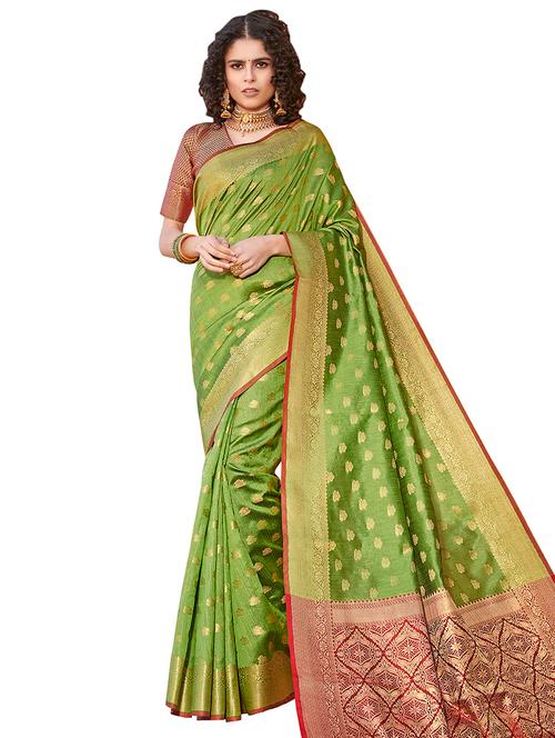 self design handloom saree - 17164519 - Very Small Image - 1