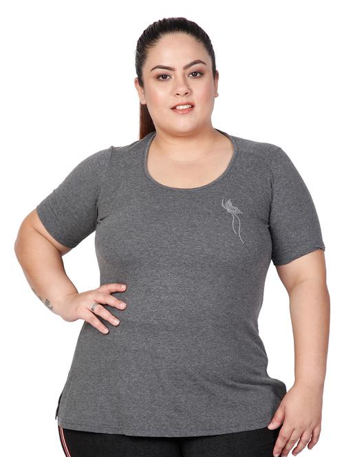 women's plain round neck t-shirt - 17167584 - Very Small Image - 1