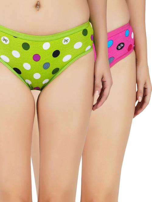 set of 2 mid rise printed regular panty - 17172723 - Very Small Image - 1