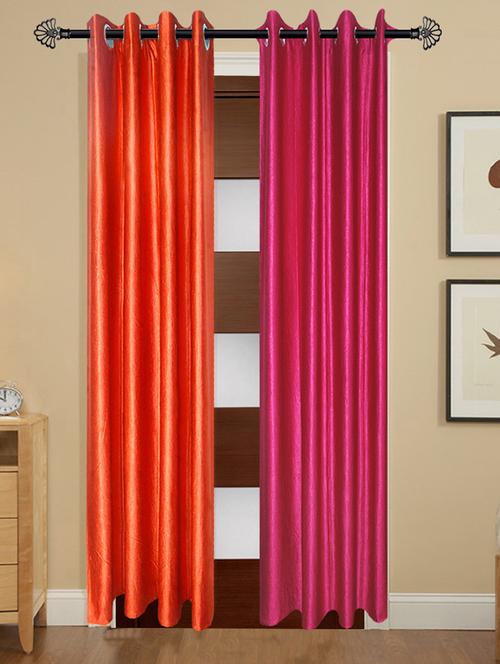 polyester 7 feet door curtain (pack of 2)   - 17178305 - Very Small Image - 1