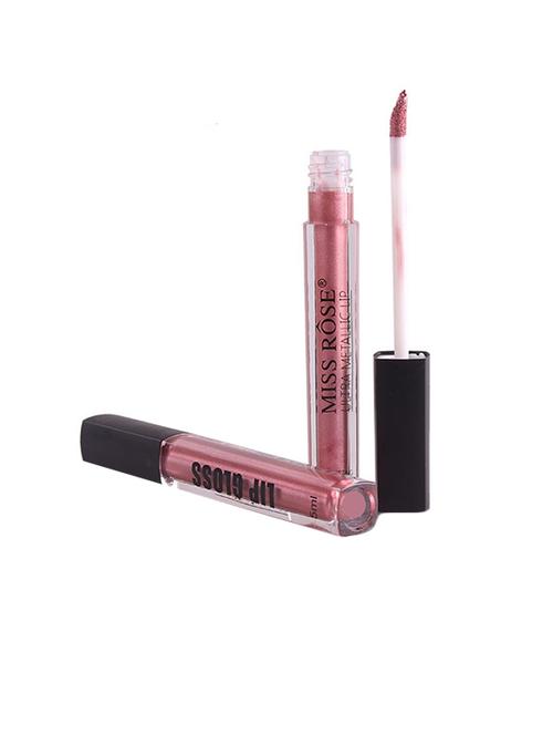 miss rose professional makeup ultra metallic lip gloss shade#28 - 17183004 - Very Small Image - 1