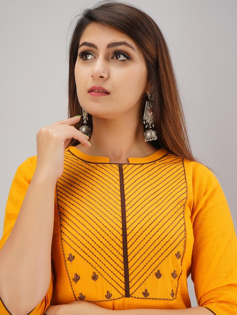 women's straight kurta - 17183342 - Standard Image - 4