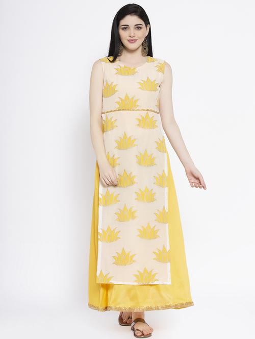 floral layered kurta - 17183961 - Very Small Image - 1