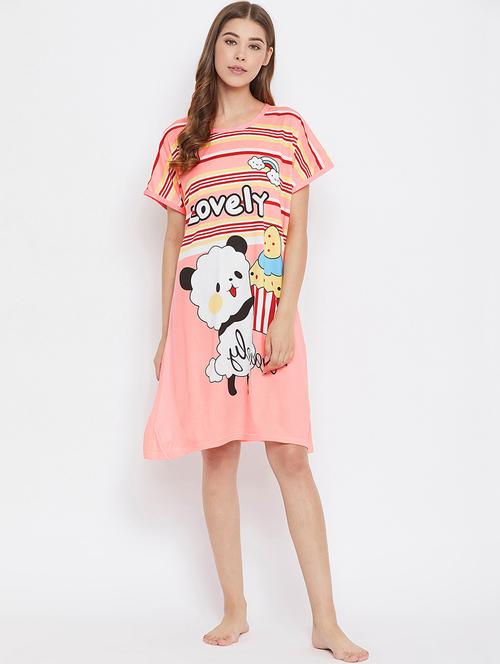 quirky print sleepshirt  - 17184216 - Very Small Image - 1