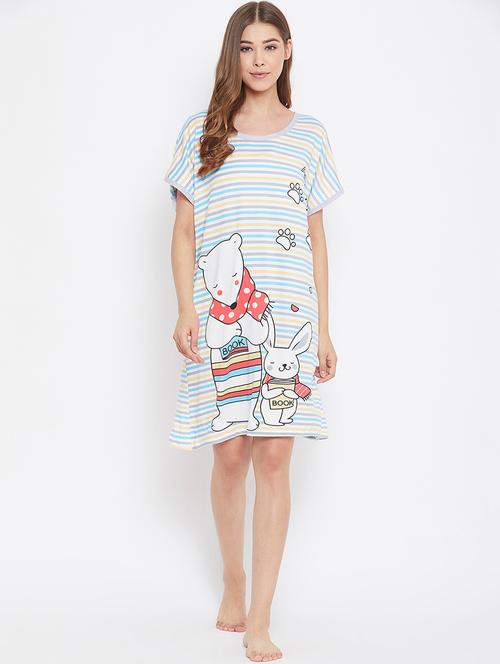 quirky print sleepshirt  - 17184224 - Very Small Image - 1