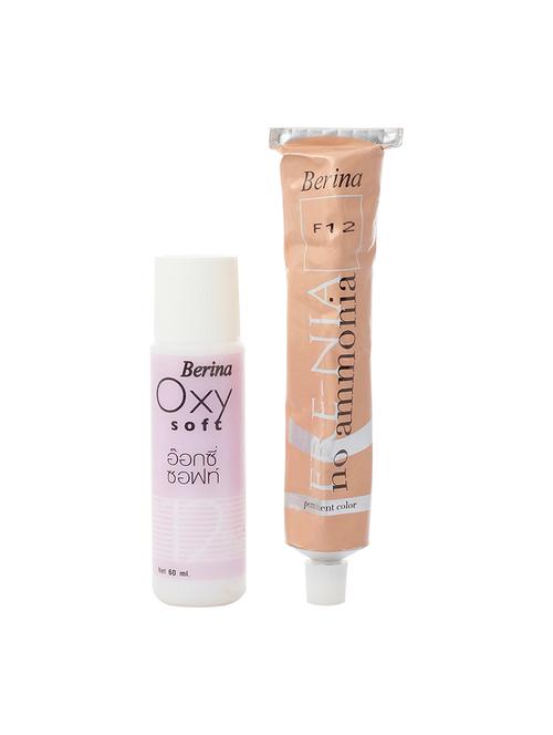 berina f12  light golden blonde fre-nia hair color cream 60gm pack of 2 - 17184335 - Very Small Image - 1