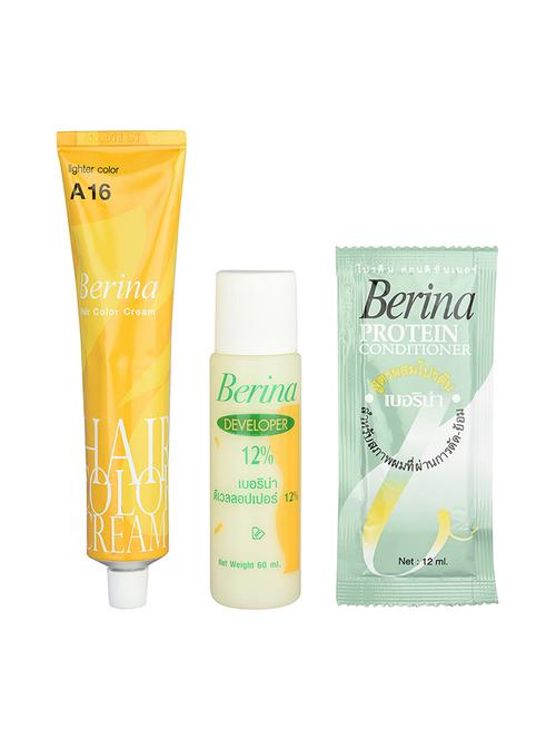 berina a16 lighter hair color cream 60gm pack of 2 - 17184417 - Very Small Image - 1