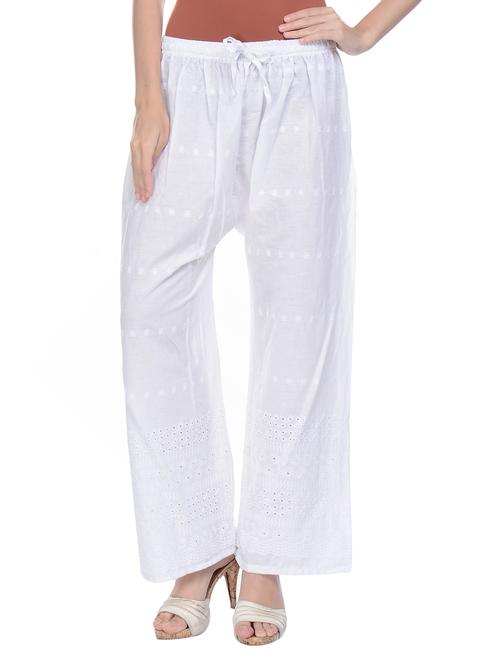 mid rise embroidered palazzo - 17184858 - Very Small Image - 1