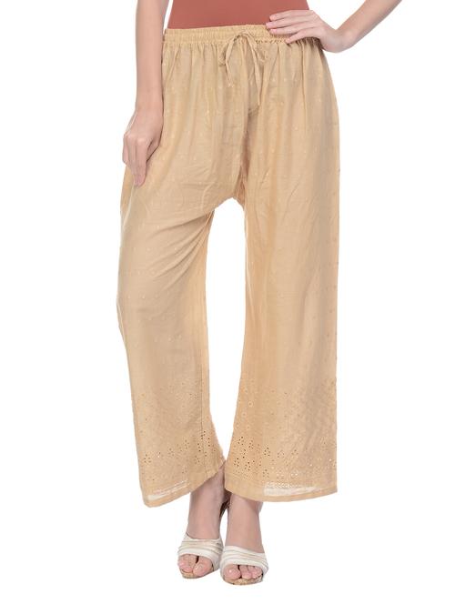 mid rise embroidered palazzo - 17184860 - Very Small Image - 1