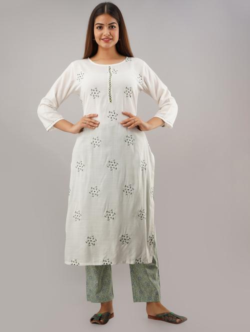 printed kurta palazzo set - 17190000 - Very Small Image - 1
