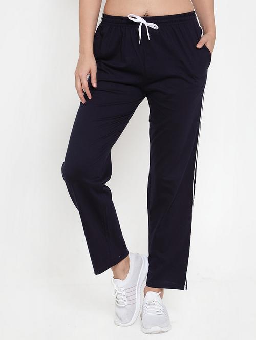 navy blue hosery yoga pants track - 17190037 - Very Small Image - 1