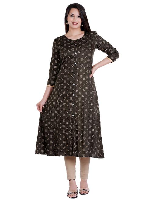 women's front slit kurta - 17191082 - Very Small Image - 1
