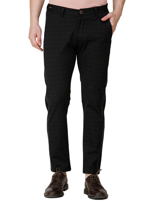 brown checkered taped trousers - 17192061 - Very Small Image - 1
