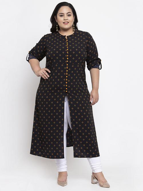 women's front slit kurta - 17193386 - Very Small Image - 1