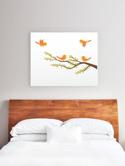  birds illustration canvas wallpaper  - 17193596 - Very Small Image - 1