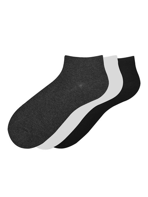 men pack of 3 solid ankle length socks - 17194667 - Very Small Image - 1