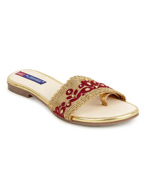 maroon slip on sandals - 17195064 - Very Small Image - 1