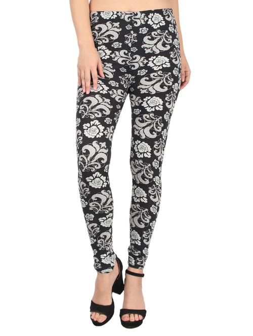 black cotton blend leggings - 17196209 - Very Small Image - 1