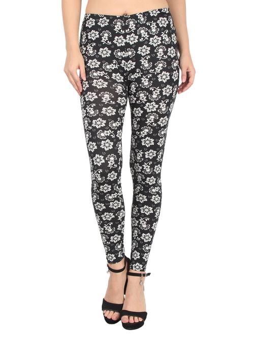 black cotton blend leggings - 17196213 - Very Small Image - 1