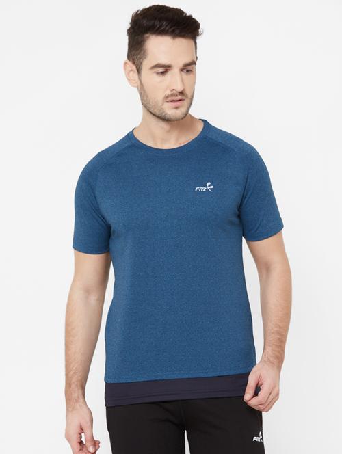blue solid t-shirt - 17196225 - Very Small Image - 1