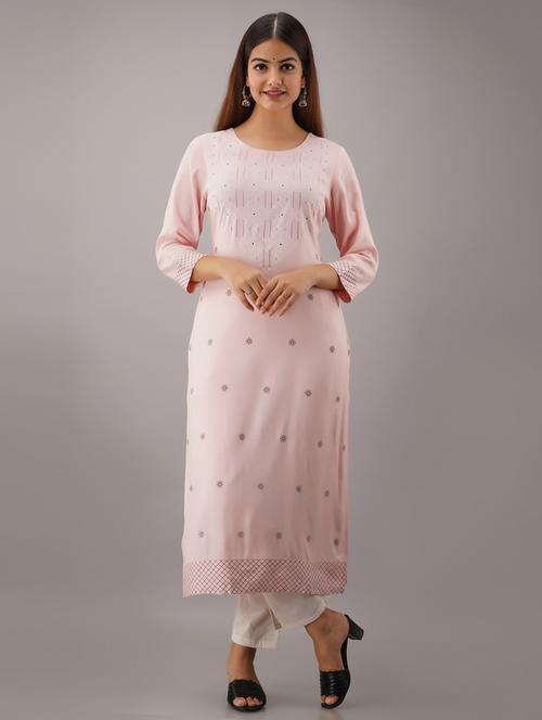 embroidered kurta pant set - 17196552 - Very Small Image - 1