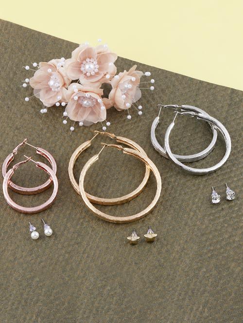 multi colored metal combo's. earring - 17196585 - Very Small Image - 1