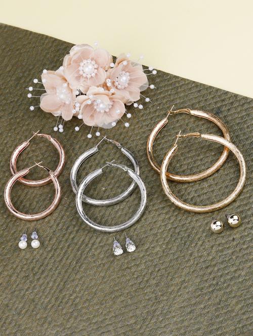 multi colored metal combo's. earring - 17196586 - Very Small Image - 1