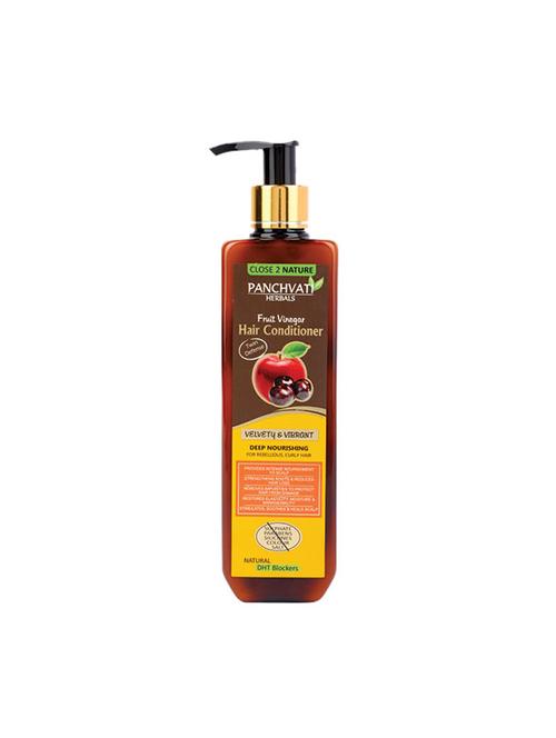 panchvati hair conditioner fruit vinegar - no parabens, no sulphate, no silicones, & no salt 300ml for men & women - 17199085 - Very Small Image - 1