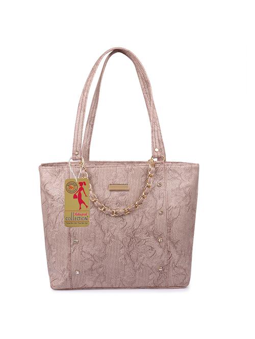 pink leatherette (pu) handbag - 17199688 - Very Small Image - 1