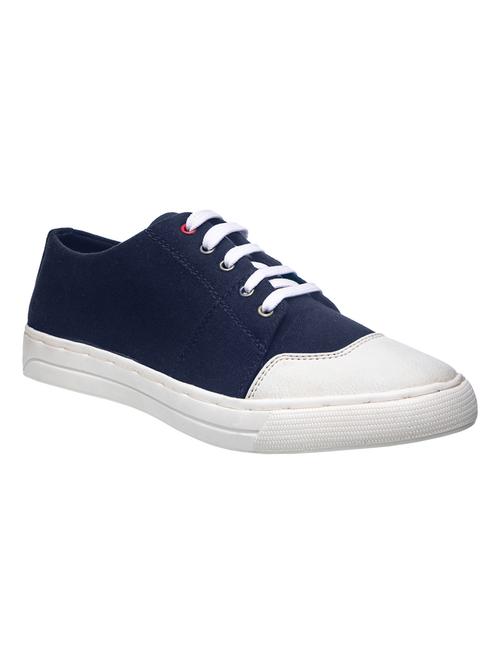 navy lace up sneakers - 17200624 - Very Small Image - 1