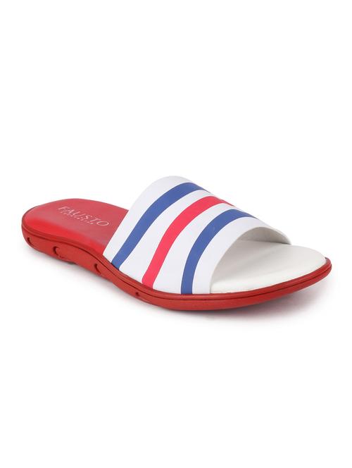 red slip on slippers - 17203791 - Very Small Image - 1