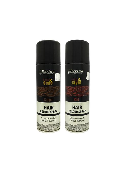 berina hair color spray copper + red,150ml  pack of 2 - 17203915 - Very Small Image - 1