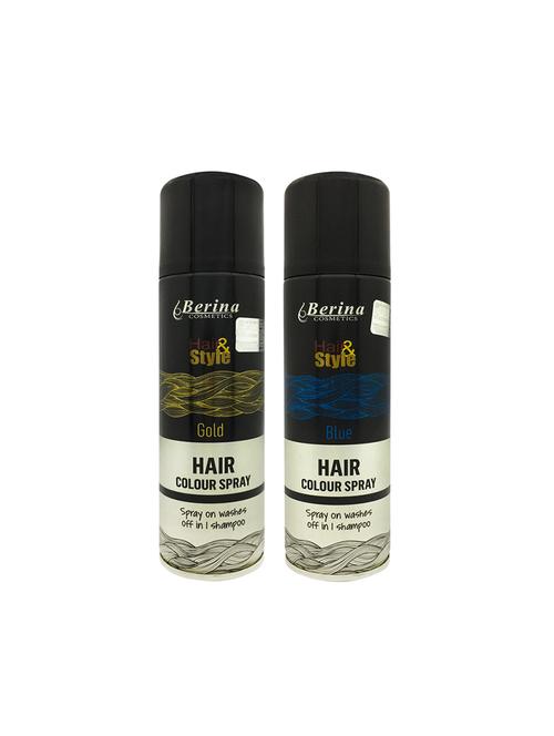 berina hair color spray gold + blue, 150mlpack of 2 - 17203917 - Very Small Image - 1