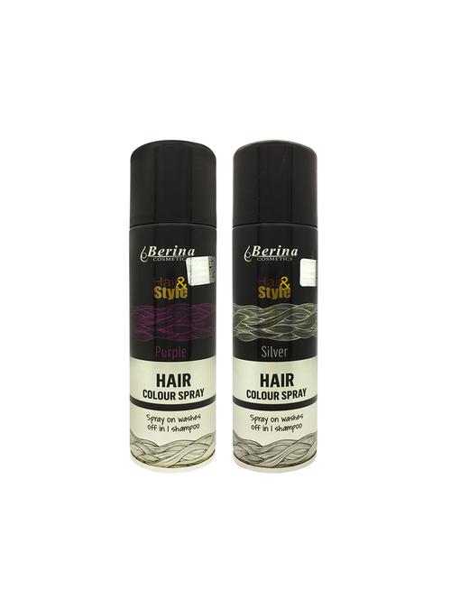 berina hair color spray purple + silver, 150mlpack of 2 - 17203923 - Very Small Image - 1