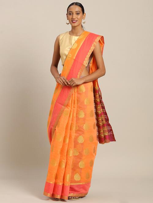 self design woven saree - 17207375 - Very Small Image - 1
