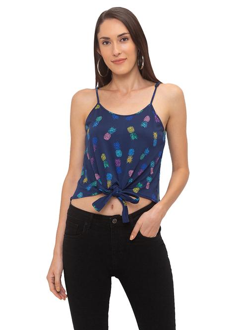 cami neck tie front top - 17208872 - Very Small Image - 1