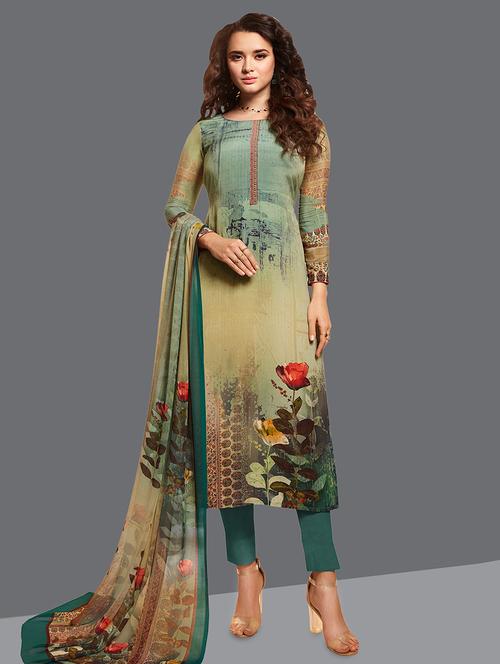 printed unstitched suit - 17209615 - Very Small Image - 1