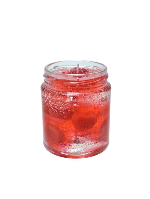   rose gel wax perfumed candle jar glass - 17210762 - Very Small Image - 1