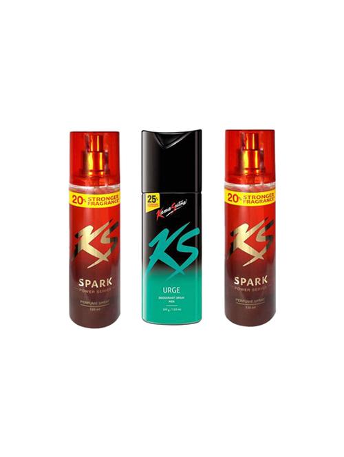 ks spark perfume spray - for men & women (420 ml, pack of 3) - 17215953 - Very Small Image - 1