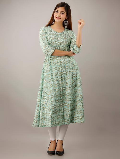 printed a-line kurta - 17216010 - Very Small Image - 1