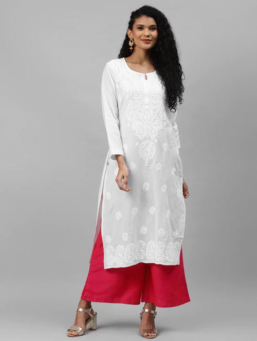 women's straight kurta - 17225773 - Very Small Image - 1