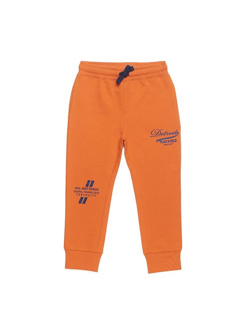 boys orange placement print jogger - 17227785 - Very Small Image - 1