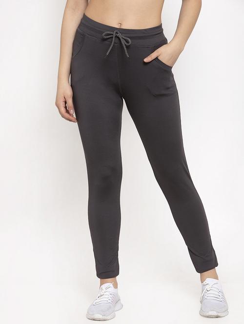 drawstring waist solid track pant  - 17227912 - Very Small Image - 1