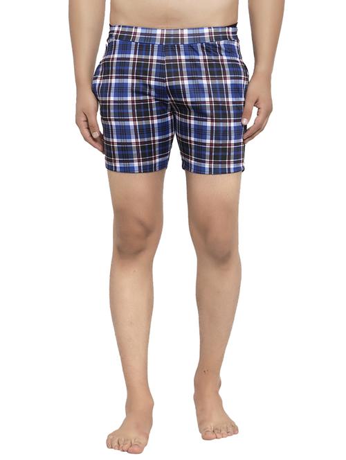 blue checkered shorts - 17228037 - Very Small Image - 1
